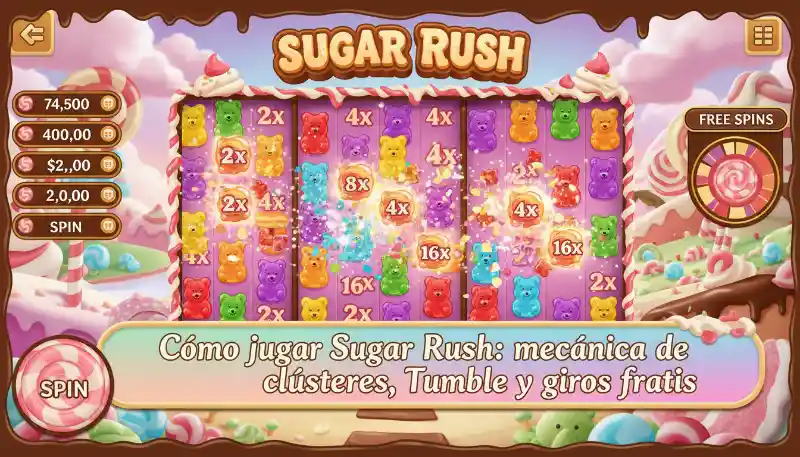 como jugar sugar rush